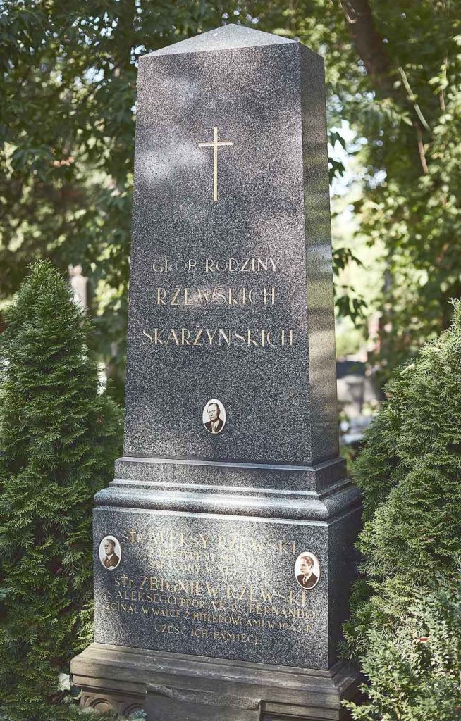 Pomnik nagrobny Aleksego Rżewskiego, fot. P. Augustyniak.